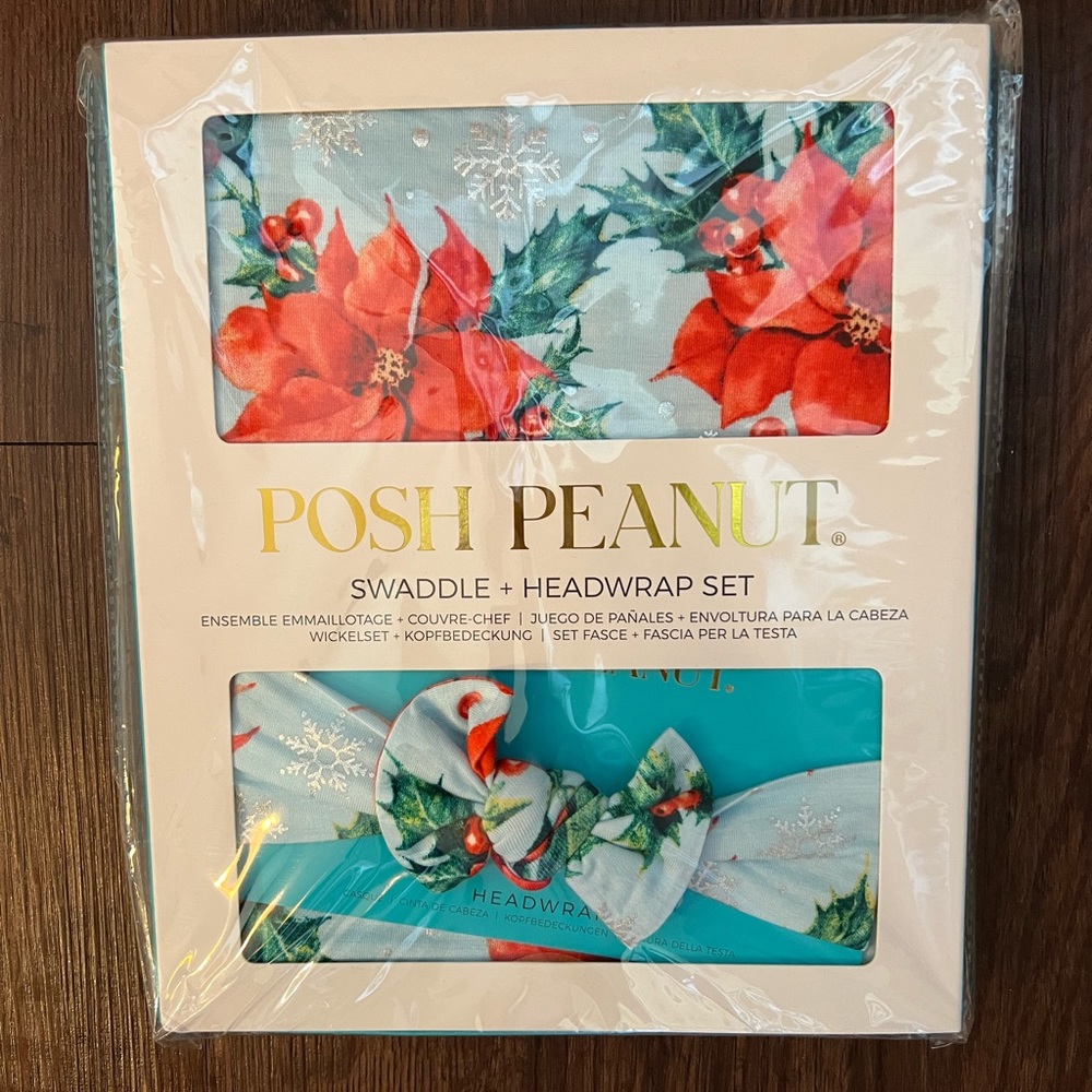 Posh Peanut Winter Lily Swaddle Set